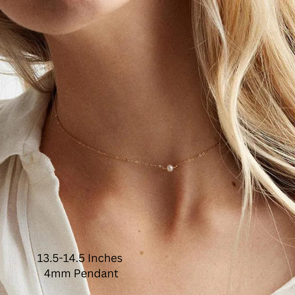 Layering Pearl Choker Necklace